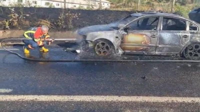 Bing&ouml;l&rsquo;de seyir halindeki otomobil alevlere teslim oldu
