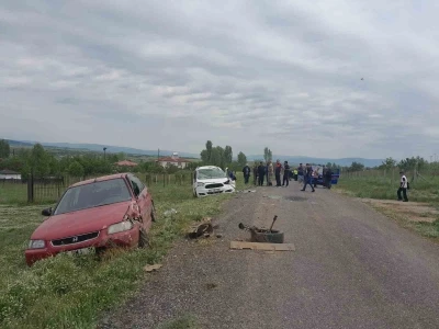 Bing&ouml;l&rsquo;de trafik kazası: 2 yaralı
