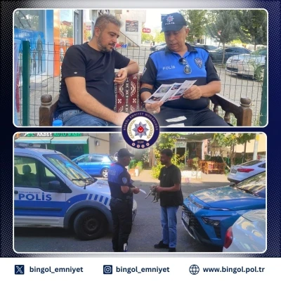 Bingöl’de vatandaşlar dolandırıcılık ve hırsızlık olaylarına karşı bilgilendirildi
