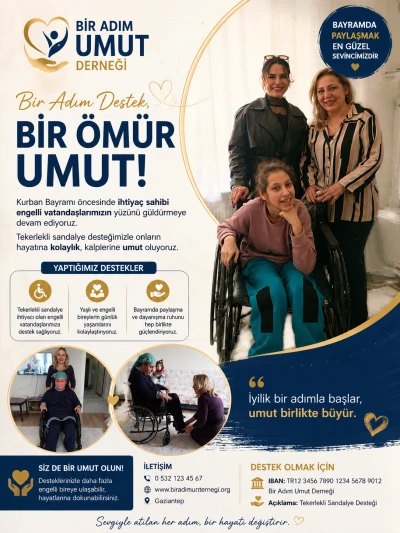 Bir Adım Umut Derneği&rsquo;nden Bayram &Ouml;ncesi Engellilere Destek