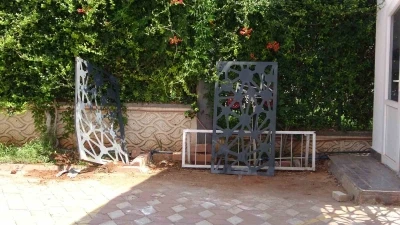 Bir anda gaza basınca kapıya çarpıp komşusunu ezdi
