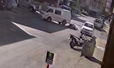 Bisikletle çay servisi yapan garson ölümden döndü
