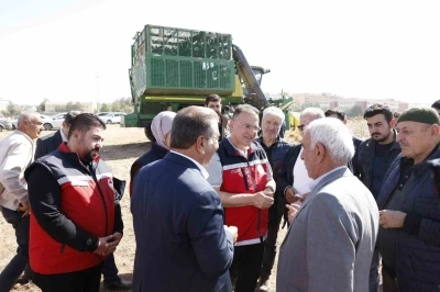 Bismil’de &quot;beyaz altın&quot;ın hasadı başladı
