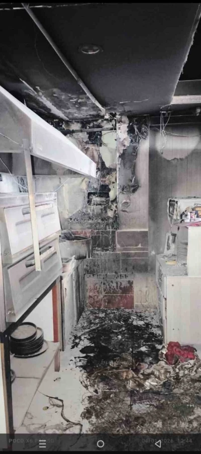 Bitlis&rsquo;te bir iş yerinde yangın &ccedil;ıktı
