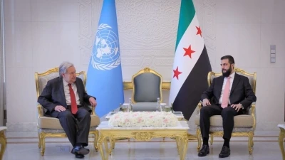 BM Genel Sekreteri Guterres, Suriye Devlet Başkanı Şara ile g&ouml;r&uuml;şt&uuml;
