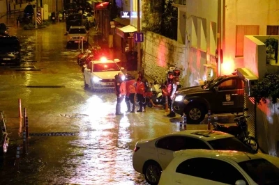 Bodrum Belediyesi yağış n&ouml;betindeydi

