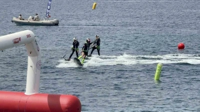 Bodrum&rsquo;da su &uuml;st&uuml;nde adrenalin fırtınası

