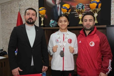 Boksta Avrupa 2.&rsquo;si olan Asmin &Ccedil;abas&rsquo;a, Cizre&rsquo;de coşkulu karşılama
