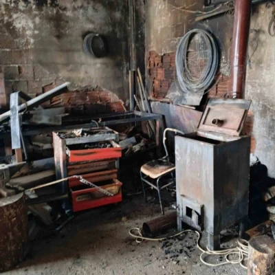 Bolu&rsquo;da demir doğrama d&uuml;kkanında yangın &ccedil;ıktı
