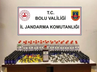 Bolu’da kaçak içki operasyonu: Piyasa değeri 42 bin lira
