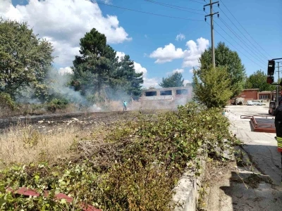 Bolu’da ot yangını büyümeden söndürüldü
