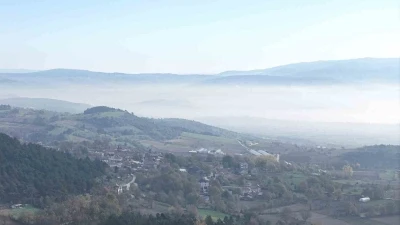 Bolu’da &quot;sis denizi&quot; manzarası mest etti
