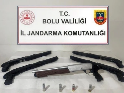 Bolu&rsquo;da ruhsatsız 5 av t&uuml;feği ele ge&ccedil;irildi
