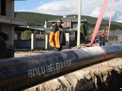 Bolu’da su kesintisine yol açan alt yapı sorunu düzeltiliyor
