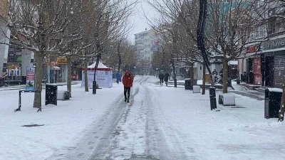 Bolu g&uuml;ne beyaz &ouml;rt&uuml;yle uyandı
