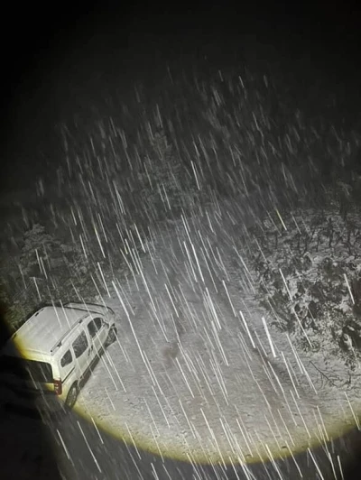 Bolu’nun yüksek kesimlerine kar yağdı

