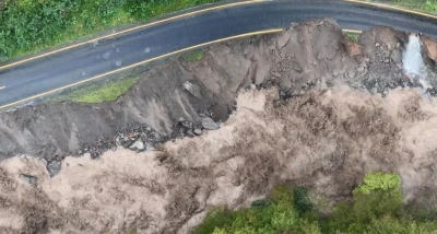 Borçka’da selin neden olduğu tahribat dronla görüntülendi
