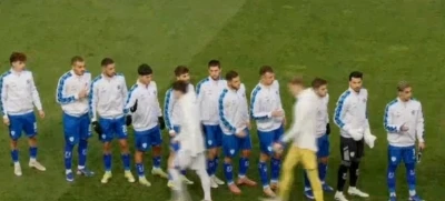 Bosna Hersek &Uuml;mit Milli Futbol Takımı oyuncuları, İsrailli futbolcuların elini sıkmadı
