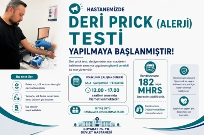 Boyabat&rsquo;ta modern alerji tanı hizmeti hayata ge&ccedil;ti
