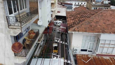 Bozdoğan&rsquo;da Simit Pazarı Sokağı yenileniyor
