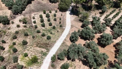 Bozdoğan G&uuml;venir&rsquo;de yol &ccedil;alışması tamamlandı
