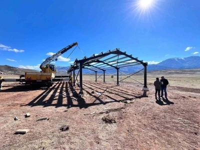 Bozkır’da mera gölgelikleri ve hayvan refahı merkezleri incelendi
