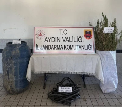 Buharkent’te 40 kök kenevir ele geçirildi
