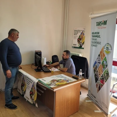 Buharkent’te üreticiler tarım sigortası konusunda bilgilendirildi
