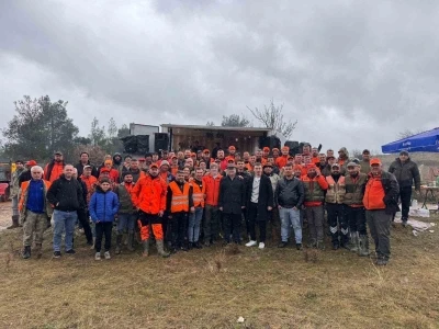 Buldan&rsquo;da d&uuml;zenlenen resmi avda 56 yaban domuzu avlandı
