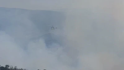 Buldan’daki orman yangına müdahale sürüyor
