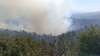Buldan yangın göletlerinde su azaldı
