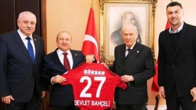 Burak Yılmaz'dan Devlet Bah&ccedil;eli'ye ziyaret