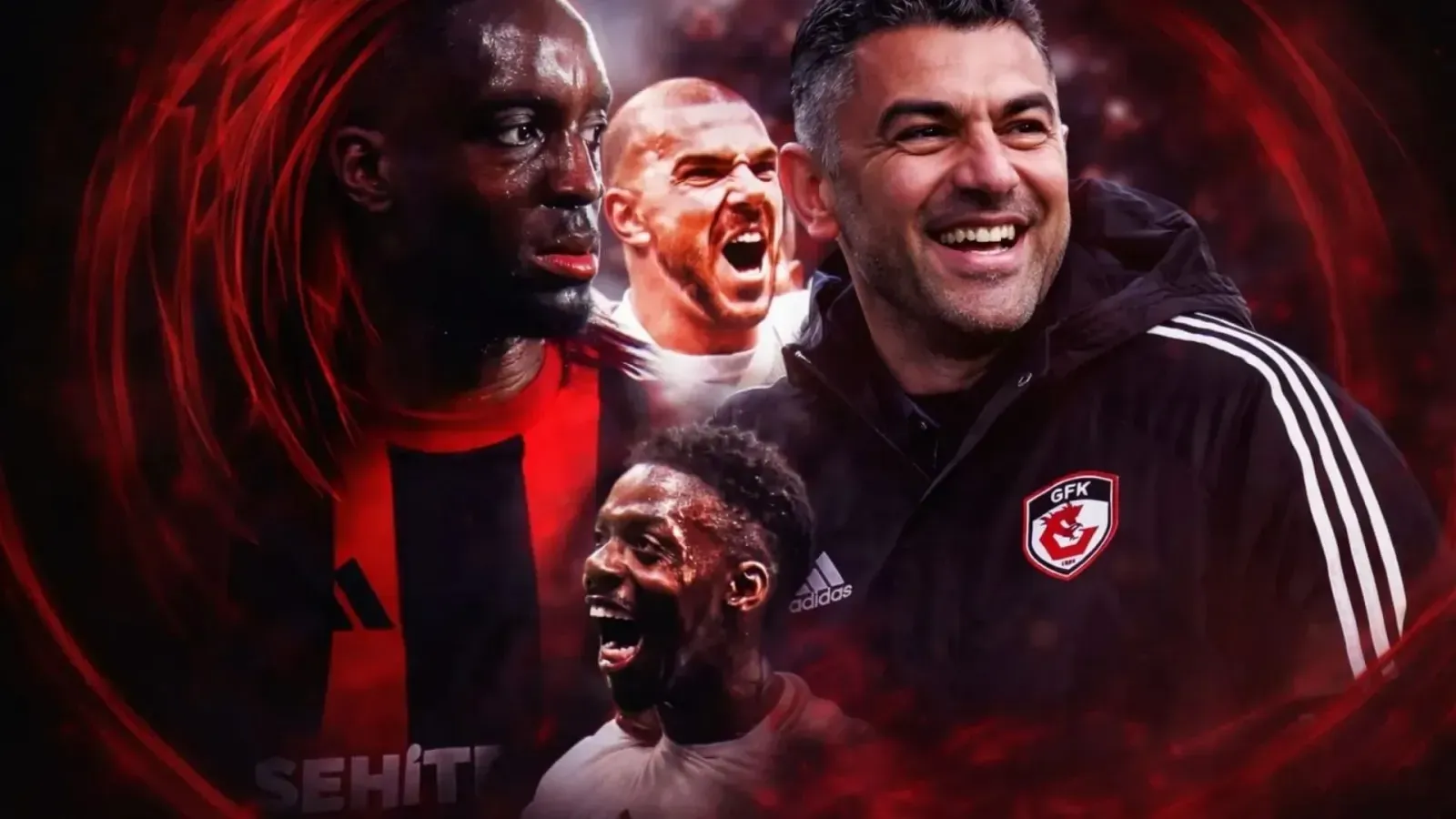 Burak Yılmaz Trib&uuml;nde, Gaziantep FK Sahada