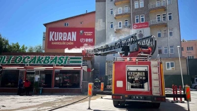 Burdur&rsquo;da baca yangını
