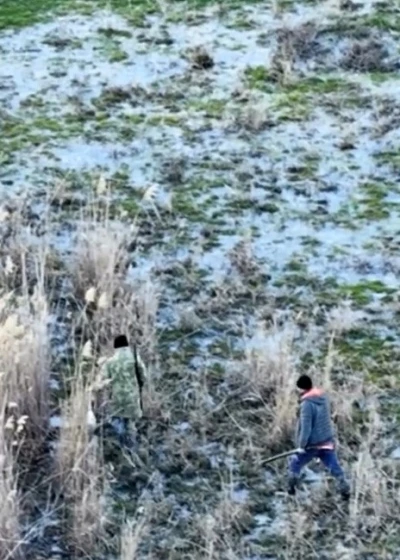 Burdur&rsquo;da ka&ccedil;ak avcılar drondan ka&ccedil;amadı
