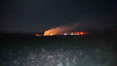 Burdur&rsquo;da merada korkutan yangın
