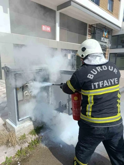 Burdur&rsquo;da trafoda yangın paniği

