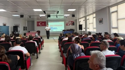 Burhaniye&rsquo;de Okul G&uuml;venliği Bilgilendirme Toplantısı yapıldı
