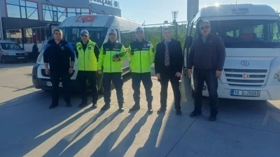Burhaniye&rsquo;de okul servisleri denetlendi
