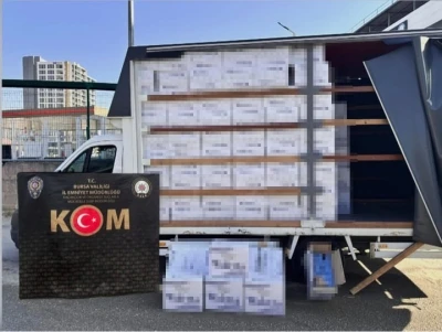 Bursa&rsquo;da 3 milyon 410 makaron ele ge&ccedil;irildi
