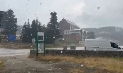 Bursa’da 5 dakikalık yağmur serinletti
