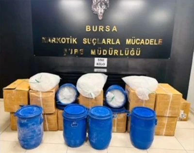 Bursa&rsquo;da b&uuml;y&uuml;k uyuşturucu operasyonu

