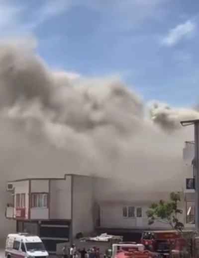 Bursa&rsquo;da &ccedil;atıda korkutan yangın
