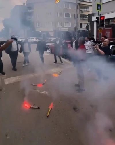 Bursa&rsquo;da d&uuml;ğ&uuml;n magandası kamerada
