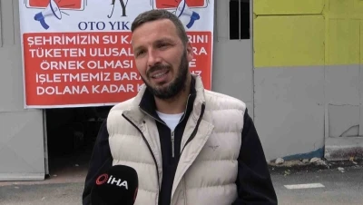 Bursa’da duyarlı işletmeciden örnek davranış: &quot;Barajlar dolmadan dükkanı açmayacağım&quot;
