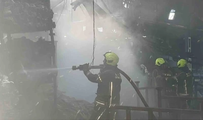 Bursa&rsquo;da fabrika yangını s&ouml;nd&uuml;r&uuml;ld&uuml;
