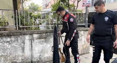 Bursa’da ’huzur’ uygulamasında bir şüpheliden av tüfeği çıktı
