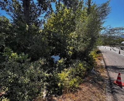 Bursa’da kontrolden çıkan minibüs şarampole yuvarlandı: 1 yaralı
