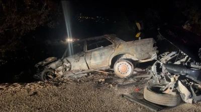 Bursa’da korkunç kaza: Araç alev aldı, yangın ormana sıçradı
