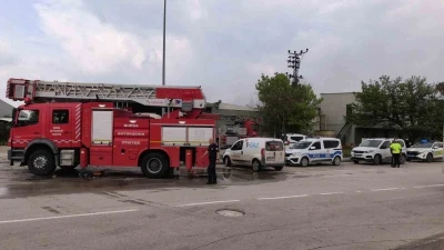 Bursa&rsquo;da sunta fabrikasında korkutan yangın
